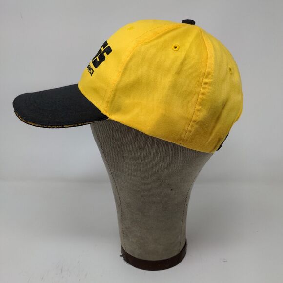 JEGS High Performance Strapback Hat Black Yellow Adjustable Embroidered Logo - Picture 5 of 12